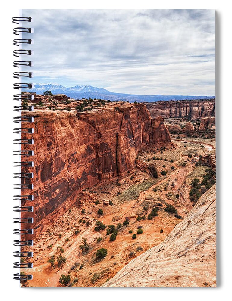 Moab Utah Spiral Notebook featuring the photograph Moab Canyon #1 by Brett Engle