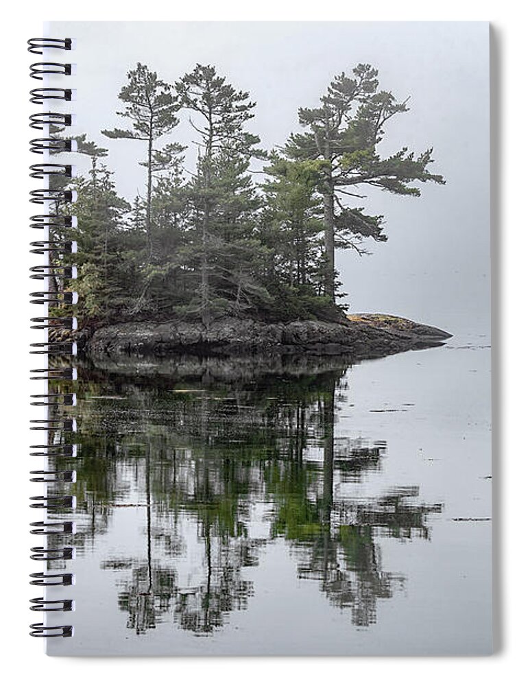 Maine Spiral Notebook featuring the photograph Morning In Maine #1 by Robert Fawcett