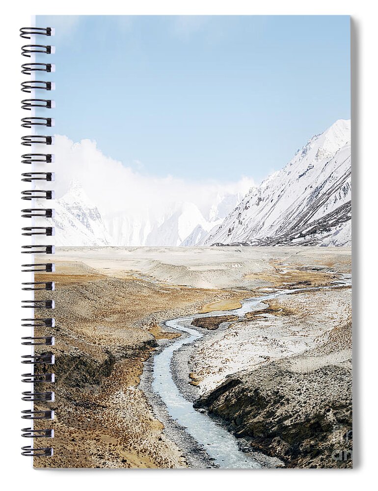 Active Spiral Notebook featuring the photograph Mount Everest #1 by Setsiri Silapasuwanchai