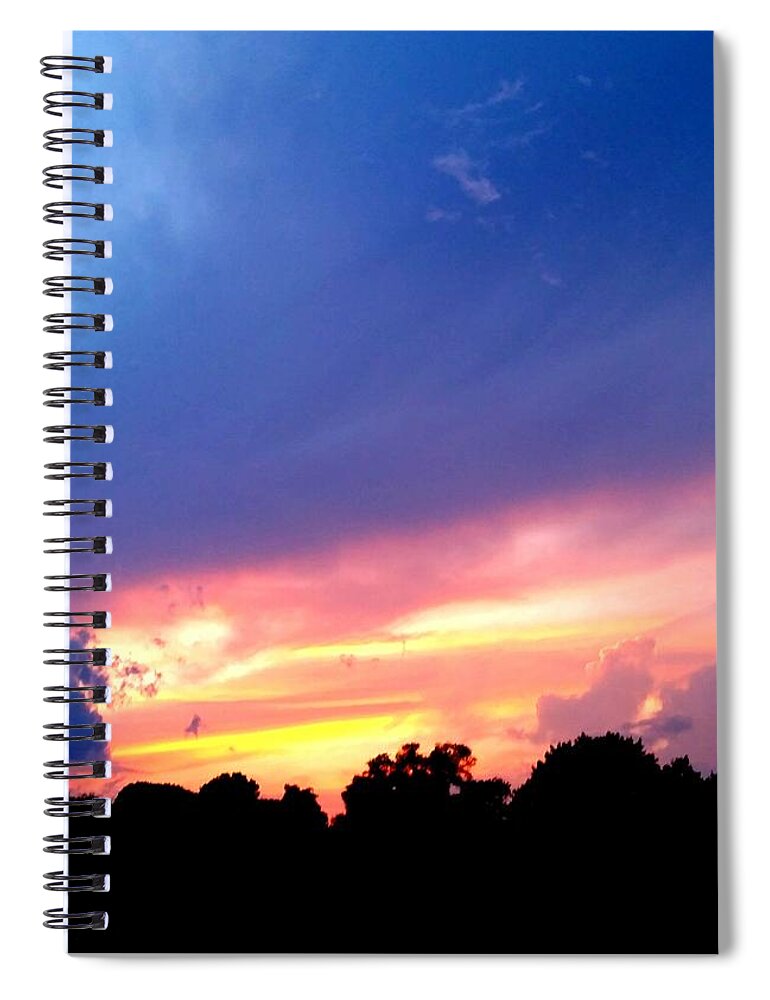 Sky Spiral Notebook featuring the photograph Painted Sky #1 by Ally White