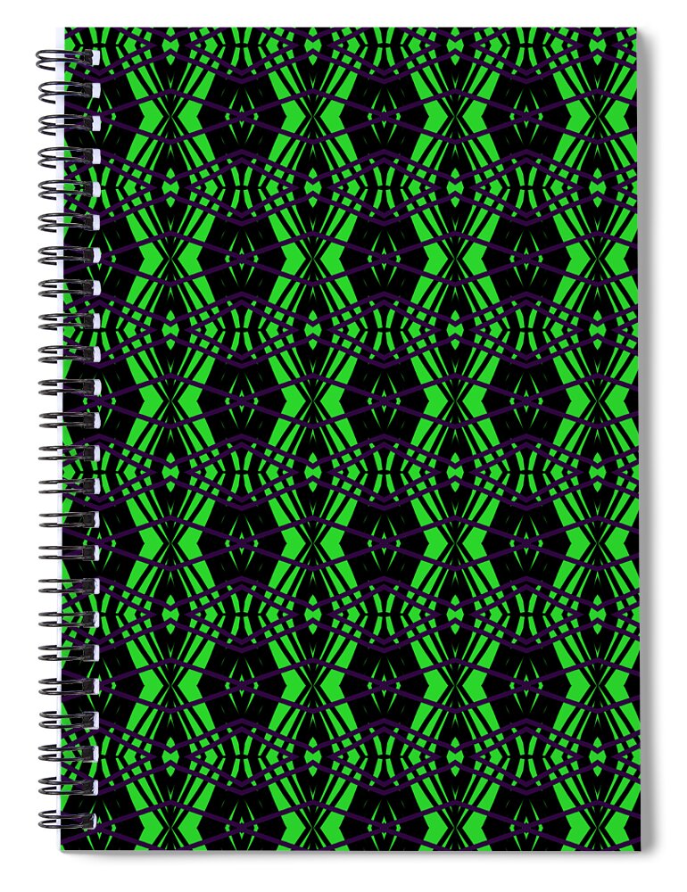 Digital Art Spiral Notebook featuring the digital art Pattern 148 by Kristalin Davis by Kristalin Davis