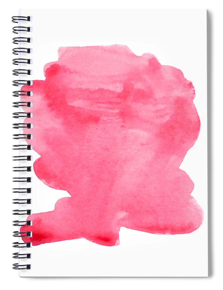 Abstract Spiral Notebook featuring the painting Pink by Cortney Herron