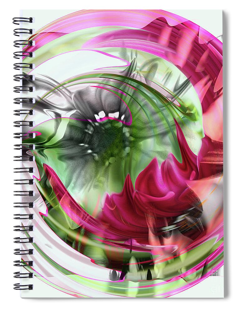 Pink Daisy Spiral Notebook featuring the photograph Pink Daisy #1 by Elaine Hunter