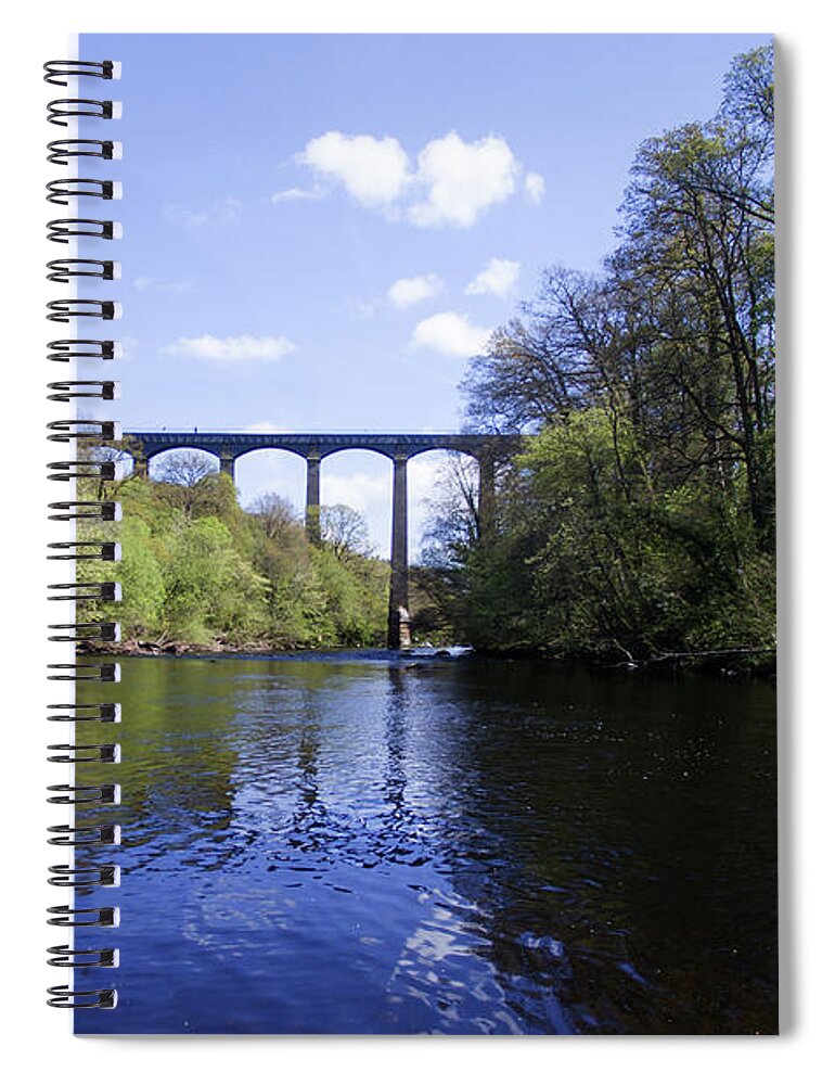 Pontcysyllte Aqueduct Spiral Notebook featuring the photograph Pontcysyllte Aqueduct #1 by Steev Stamford