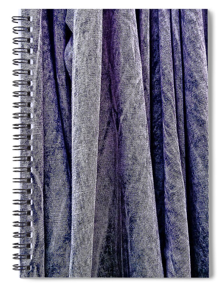 Abstract Spiral Notebook featuring the photograph Purple Memories #1 by Fei A