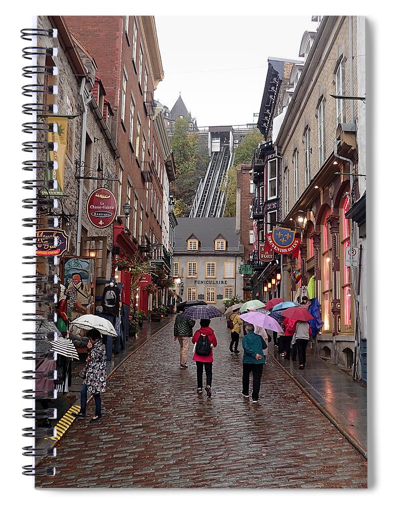 Quebec City Spiral Notebook featuring the photograph Quebec City #1 by Farol Tomson