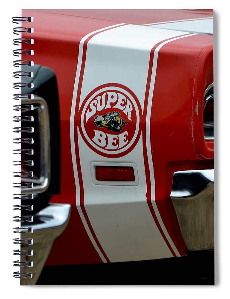  Spiral Notebook featuring the photograph Red Super Bee #1 by Dean Ferreira