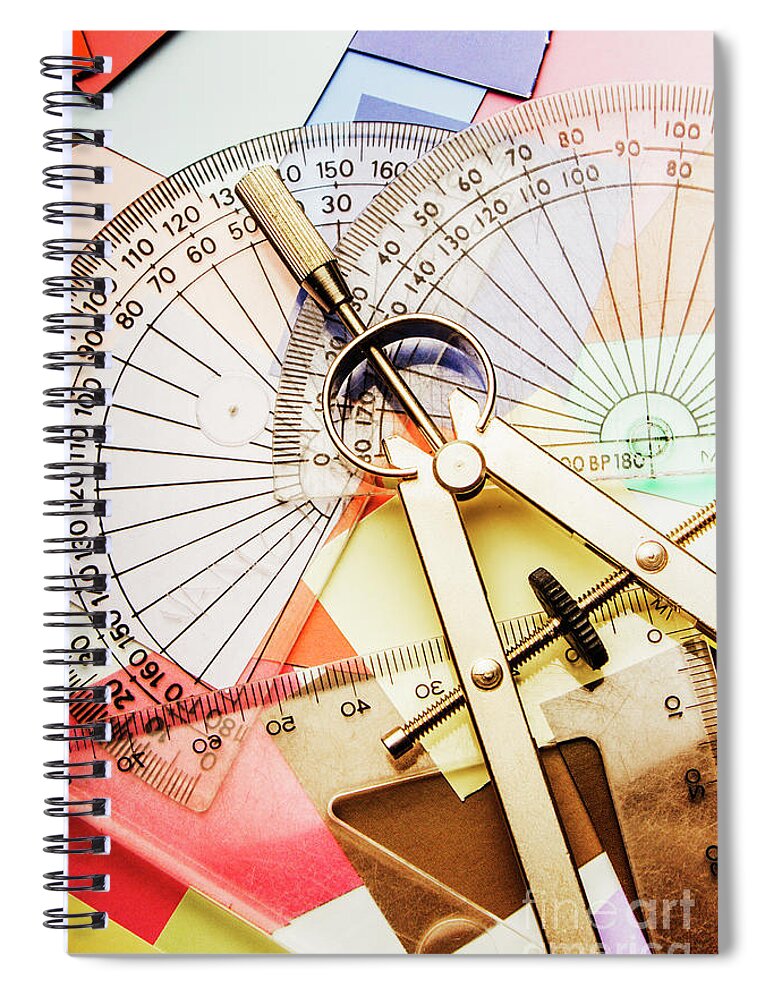 Development Spiral Notebook featuring the photograph Retro interior design by Jorgo Photography