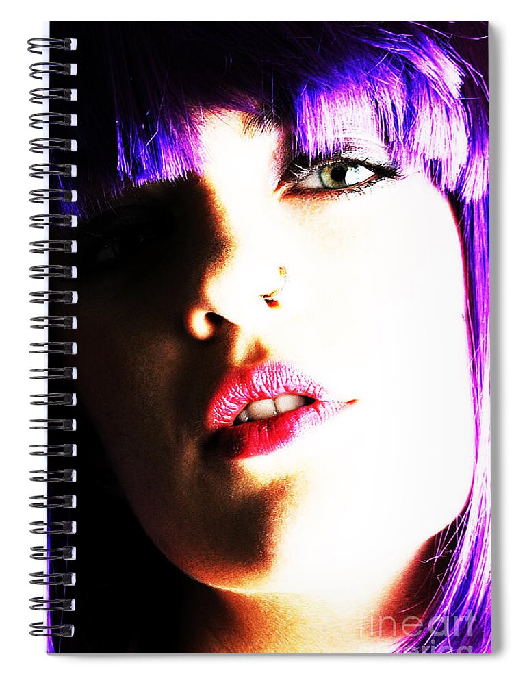 Glamour Photographs Spiral Notebook featuring the photograph Rock me baby #1 by Robert WK Clark