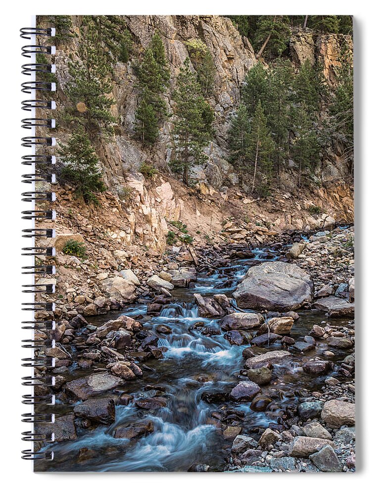 Canyon Spiral Notebook featuring the photograph Rocky Mountain Stream by James BO Insogna