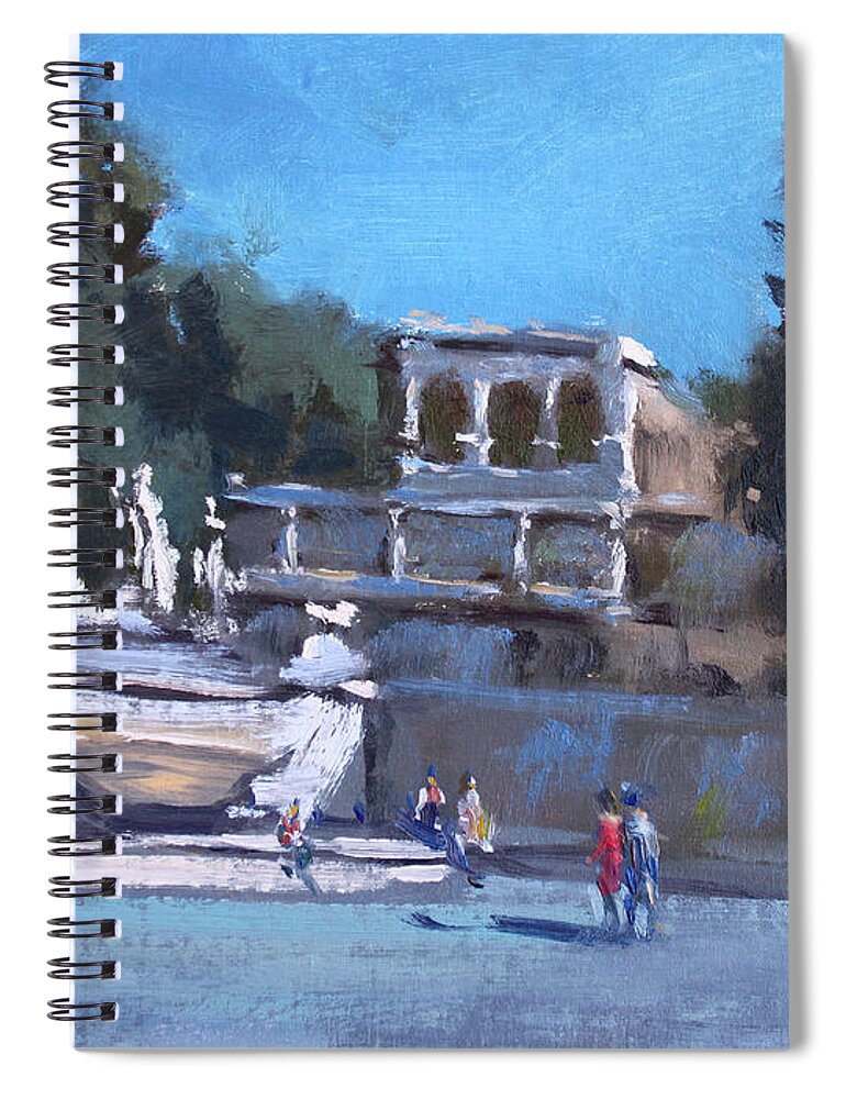 Rome Spiral Notebook featuring the painting Rome #1 by Ylli Haruni