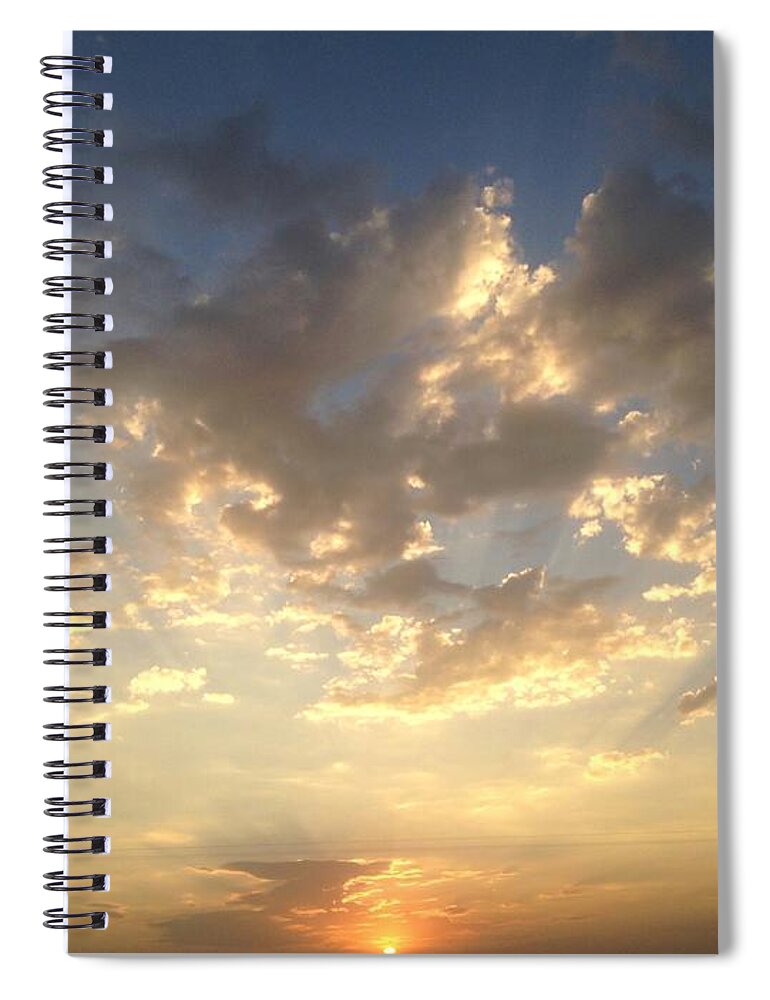 Jeremy Smiljanich Spiral Notebook featuring the photograph Sacramento Sunset #1 by Leah McPhail