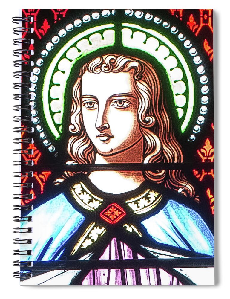 Saint Annes Spiral Notebook featuring the digital art Saint Anne's Windows #1 by Jim Proctor