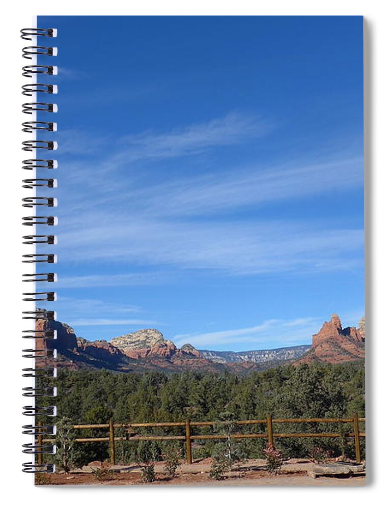 Sedona Spiral Notebook featuring the photograph Sedona Beauty #1 by Mars Besso