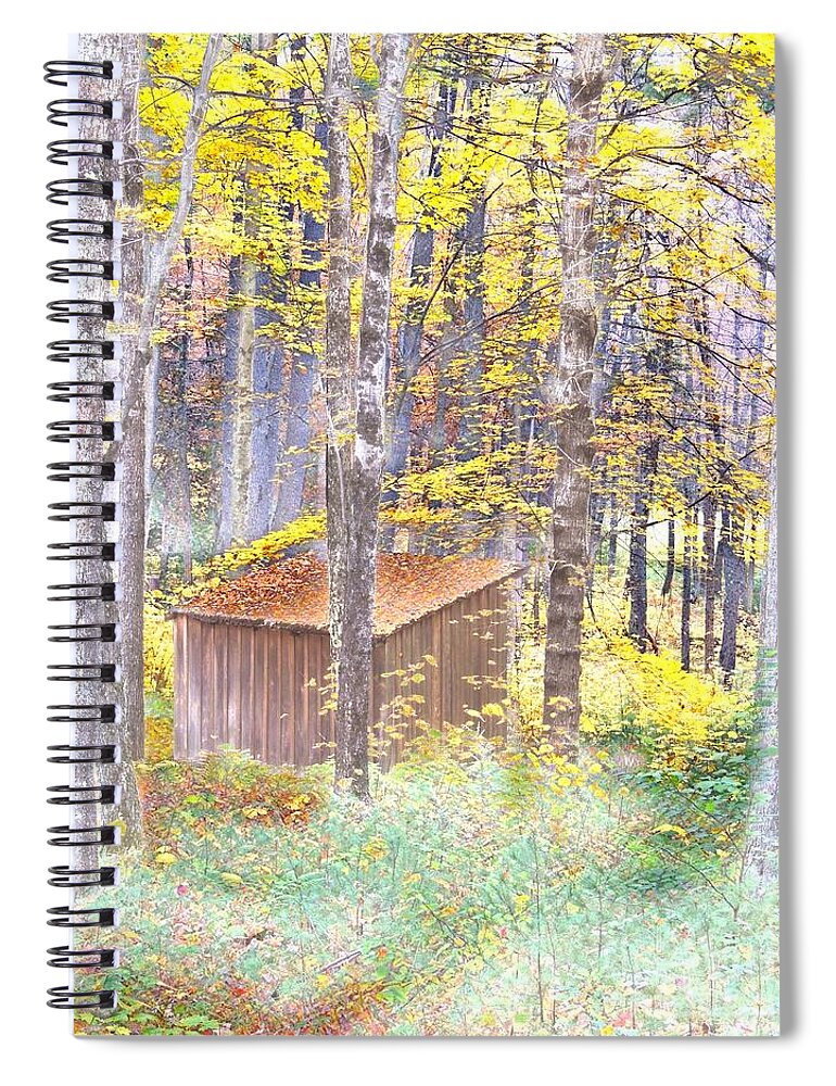 Marcia Lee Jones Spiral Notebook featuring the photograph Shelter In The Forest #1 by Marcia Lee Jones