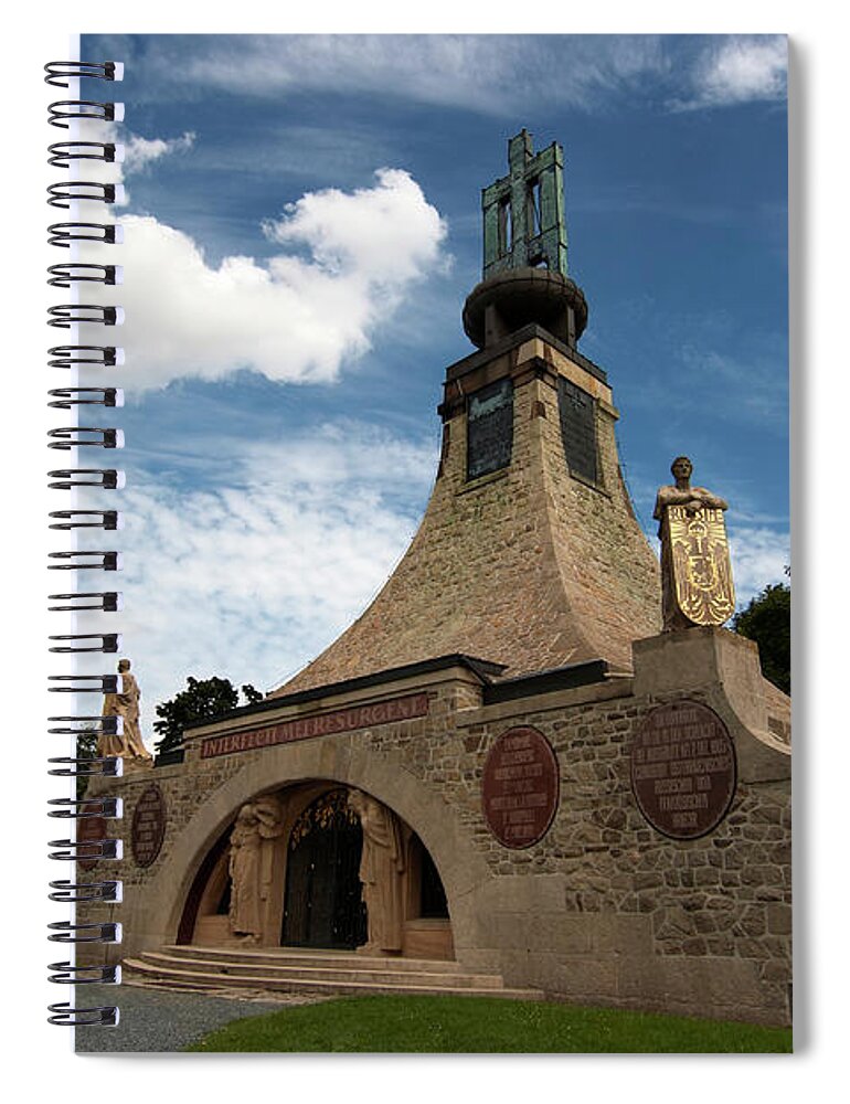 Memorial Spiral Notebook featuring the photograph Slavkov Peace Memorial #1 by Michal Boubin
