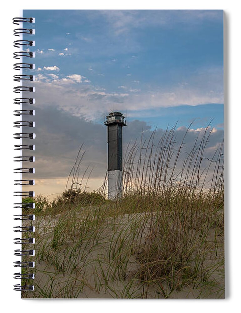 Sullivan's Island Lighthouse Spiral Notebook featuring the photograph Southern Roads #1 by Dale Powell