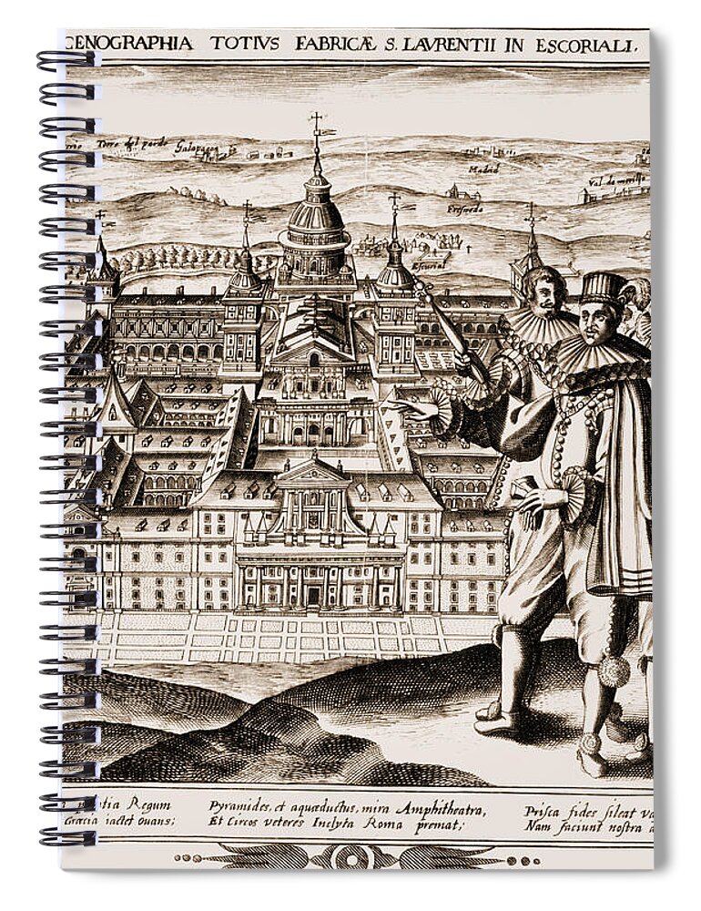 17th Century Spiral Notebook featuring the photograph Spain: Escorial Palace #1 by Granger