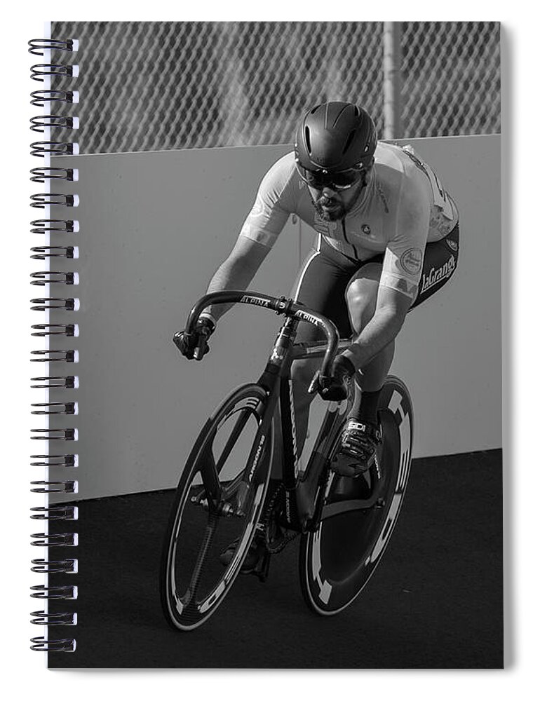 San Diego Spiral Notebook featuring the photograph Sprinting #2 by Dusty Wynne