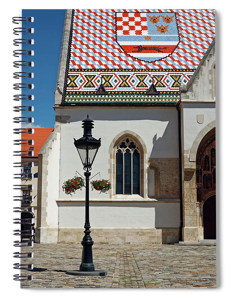 St. Mark's Church Spiral Notebook featuring the photograph St. Mark's Church #1 by Sally Weigand