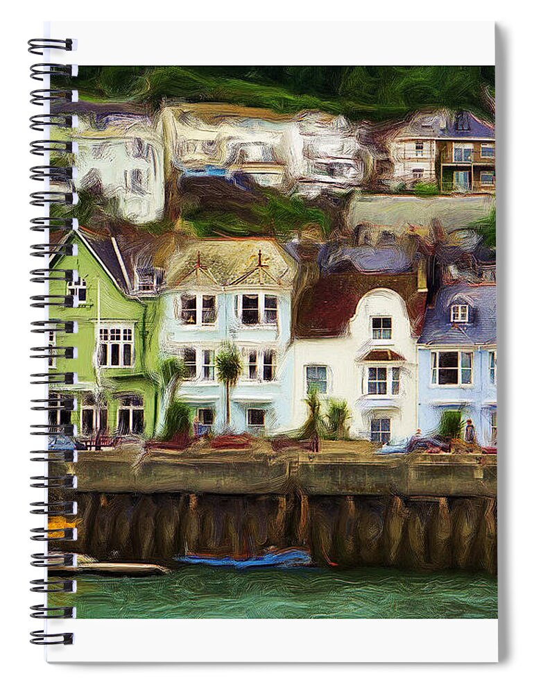 St. Mawes Spiral Notebook featuring the photograph St. Mawes Dreamscape by Peggy Dietz