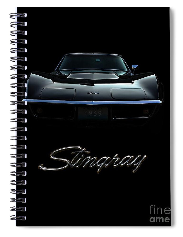 Corvette Spiral Notebook featuring the photograph Stingray #2 by Dennis Hedberg