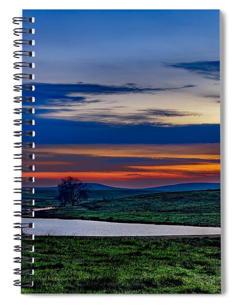 Suisun Slough Spiral Notebook featuring the photograph Suisun Slough #1 by Bruce Bottomley