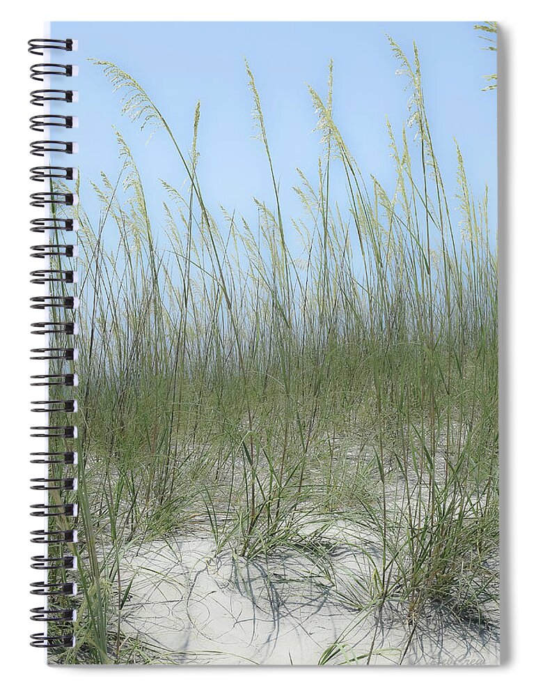 Seagrass Spiral Notebook featuring the photograph Summer Breeze #1 by Deborah Crew-Johnson