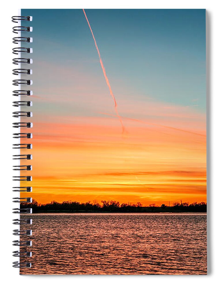 Horizontal Spiral Notebook featuring the photograph Sunset #1 by Doug Long