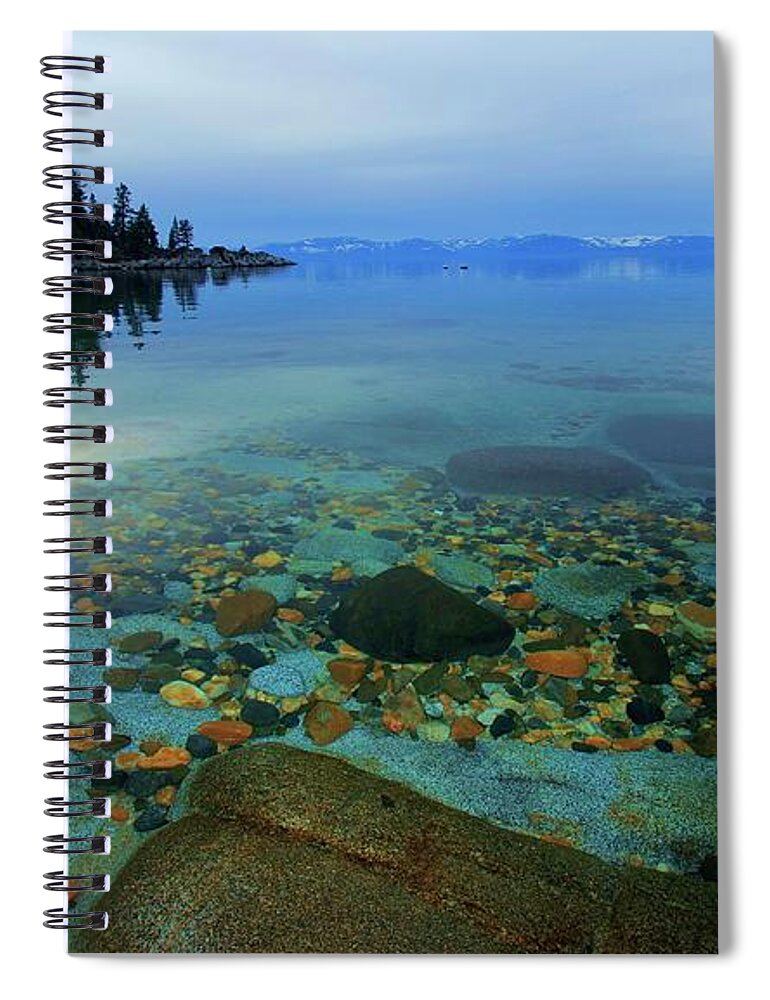  Landscape Spiral Notebook featuring the photograph Tahoe Twilight by Sean Sarsfield