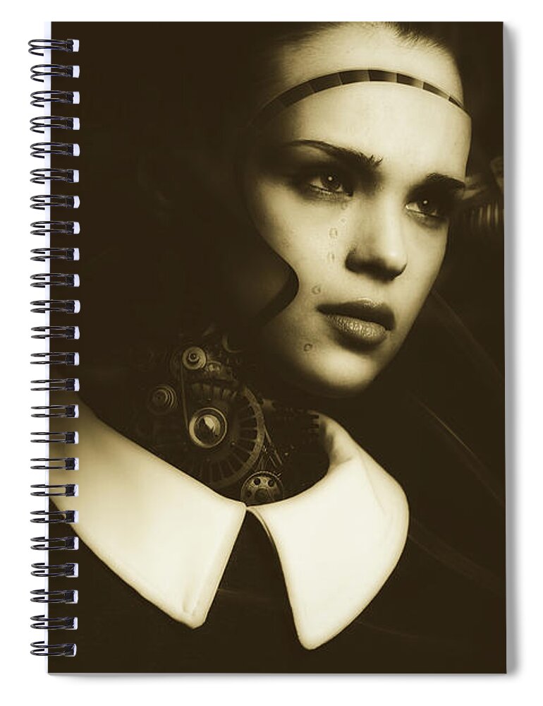Tears Spiral Notebook featuring the photograph Tears For Humanity #1 by Mountain Dreams