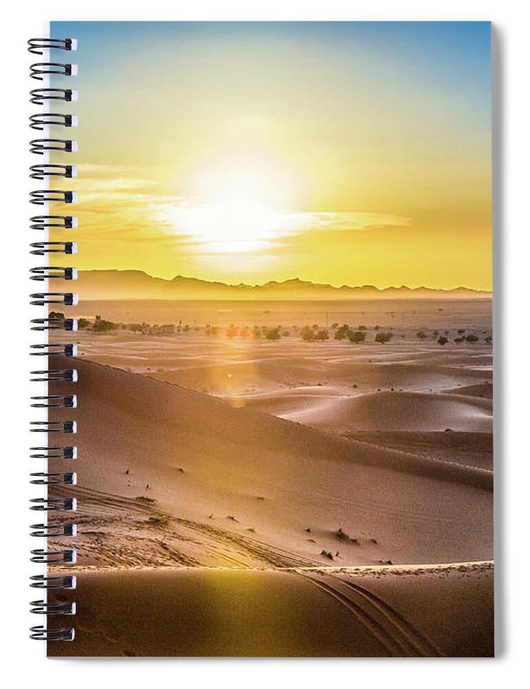 Sahara Desert Spiral Notebook featuring the photograph The Beauty of the Sahara Desert #1 by Rene Triay FineArt Photos
