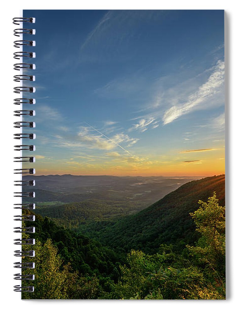 Appalachian Trail Spiral Notebook featuring the photograph The Edge Of Light #1 by Michael Scott