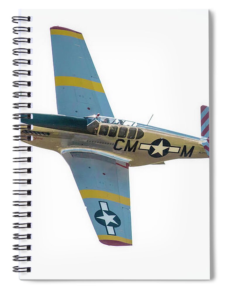 Stallion 51 Spiral Notebook featuring the photograph The Original P-51 Mustang by Rene Triay FineArt Photos