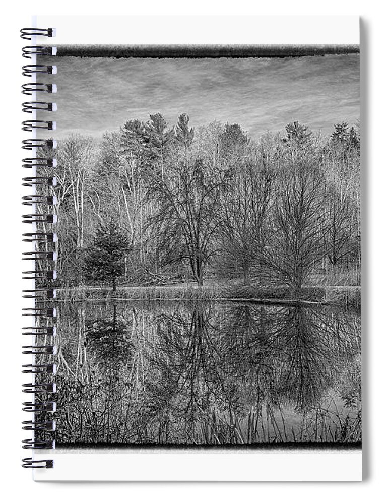 Spring Creek Spiral Notebook featuring the photograph The Pond #1 by R Thomas Berner
