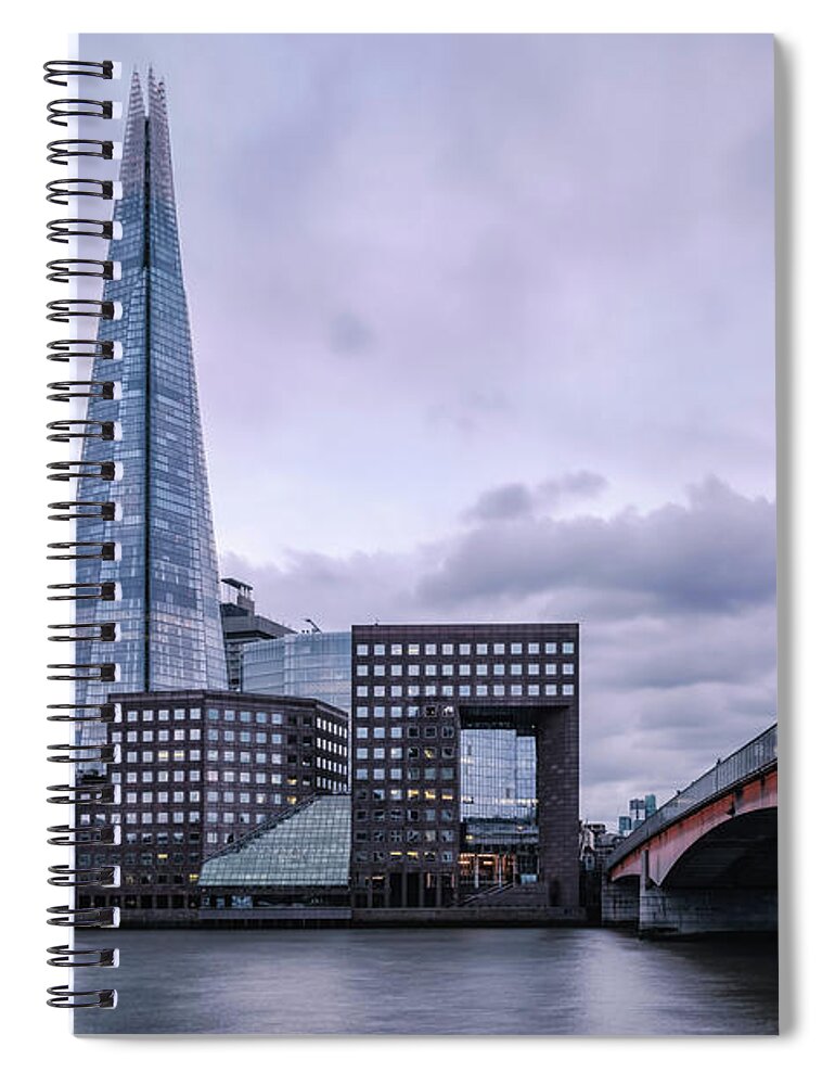 The Shard Spiral Notebook featuring the photograph The Shard - London #1 by Joana Kruse