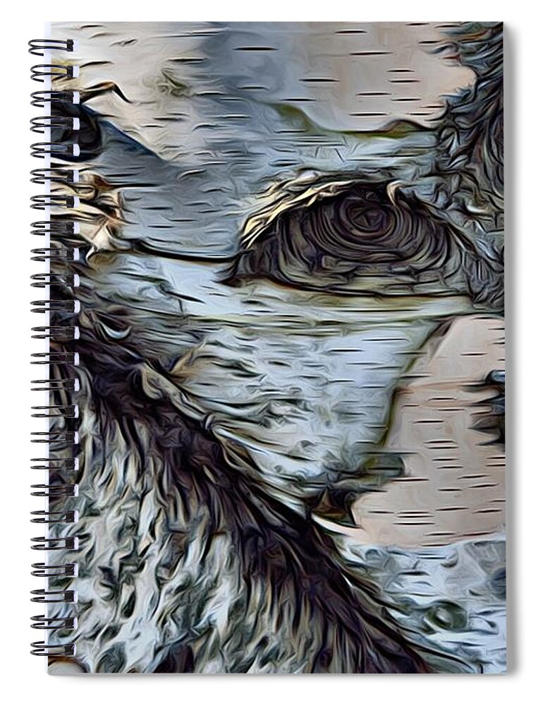 Tree Spiral Notebook featuring the photograph The Watcher In The Wood #1 by Mark Fuller