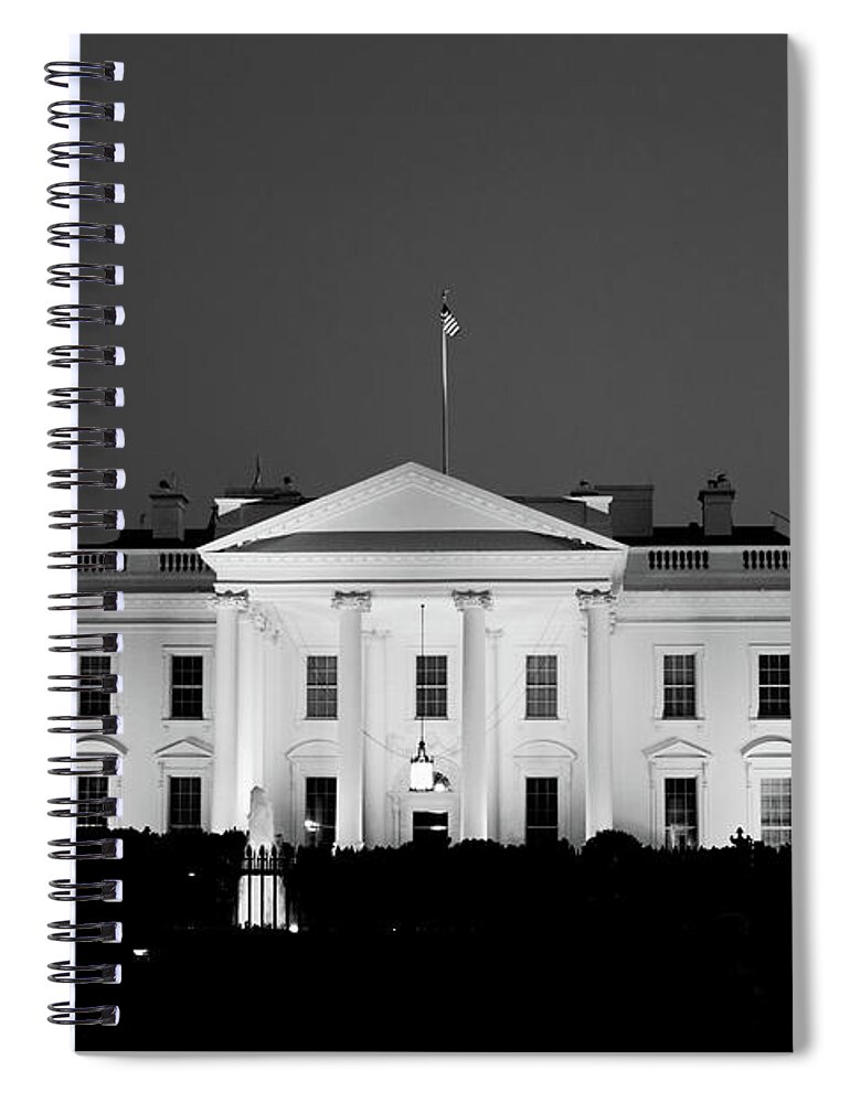 The White House Spiral Notebook featuring the photograph The White House by Jackson Pearson