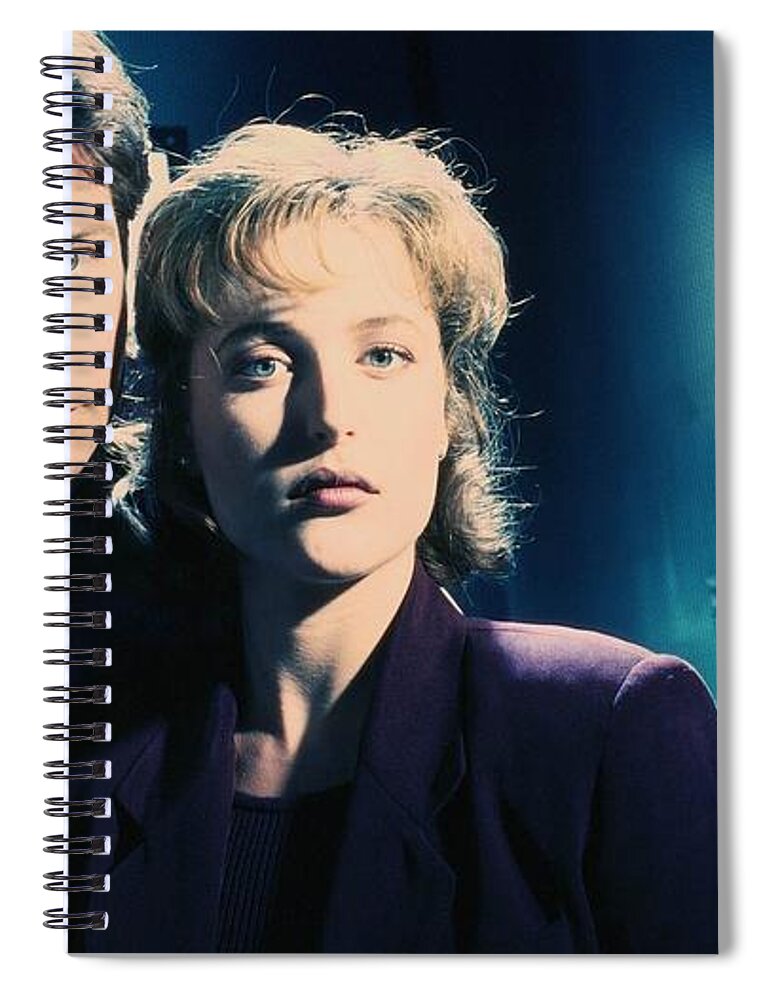 The X-files Spiral Notebook featuring the digital art The X-Files #1 by Maye Loeser