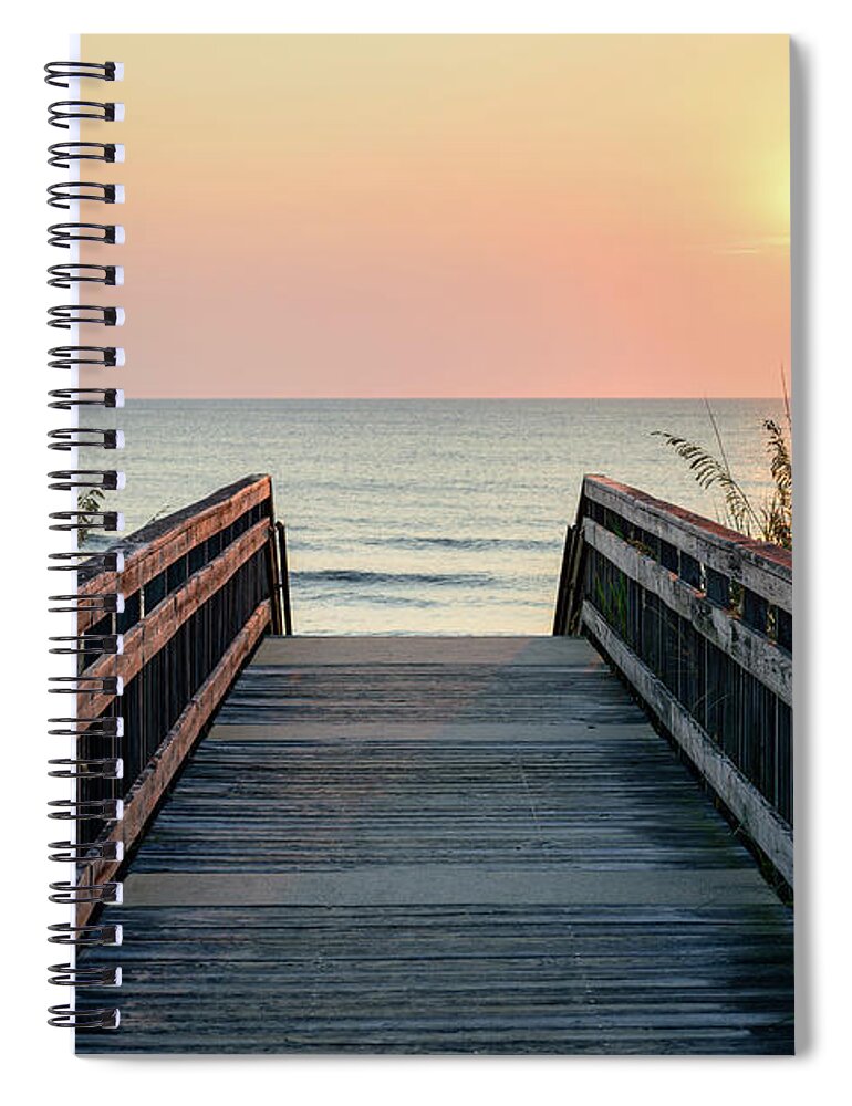 Landscape Spiral Notebook featuring the photograph Beyond the Sea by Michael Scott
