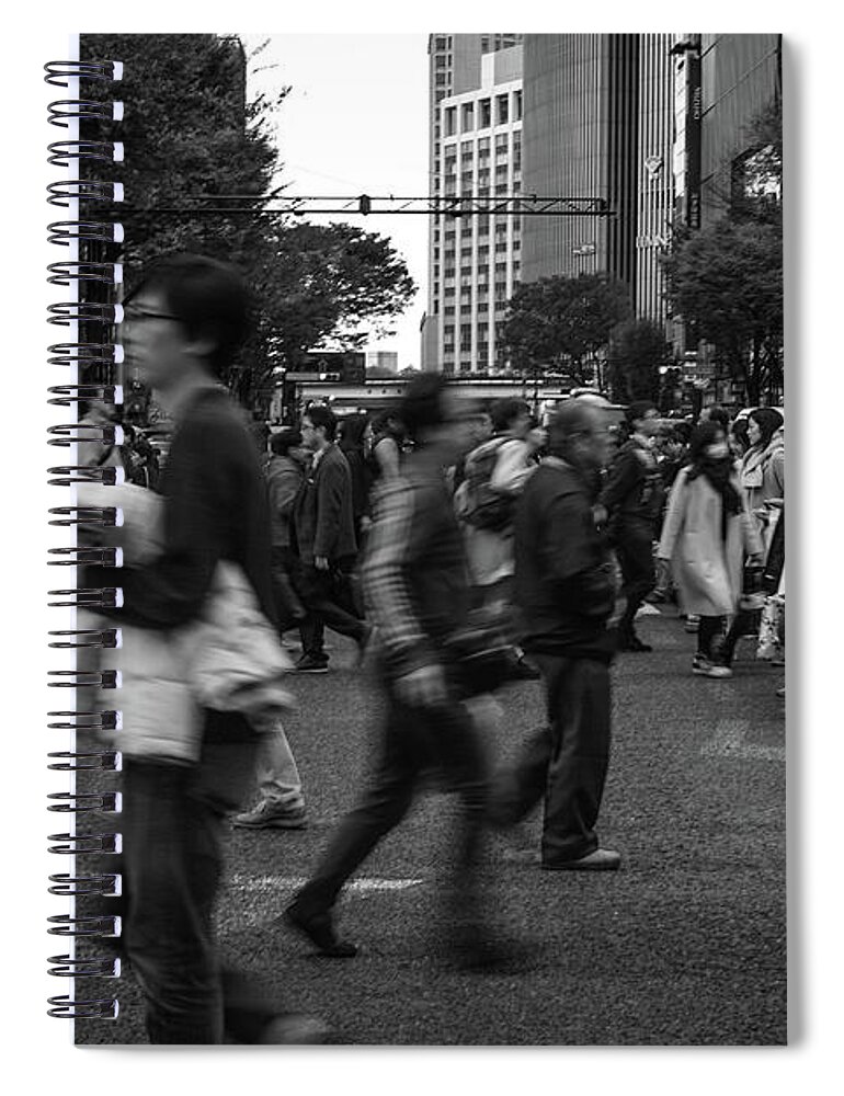 Japan Spiral Notebook featuring the photograph Tokyo Ginza #1 by Street Fashion News