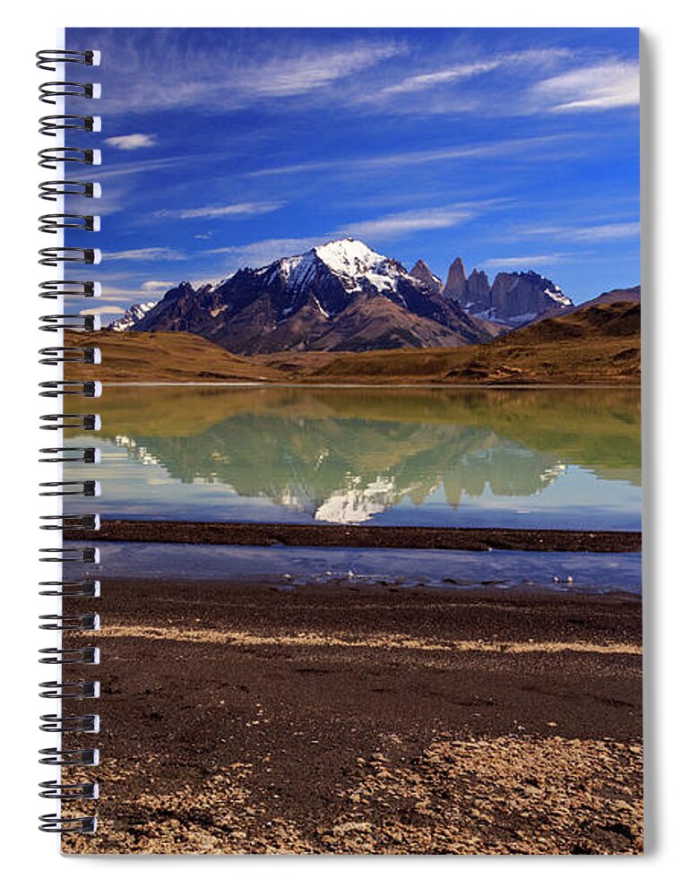  Spiral Notebook featuring the photograph Torres Del Paine 002 #1 by Bernardo Galmarini