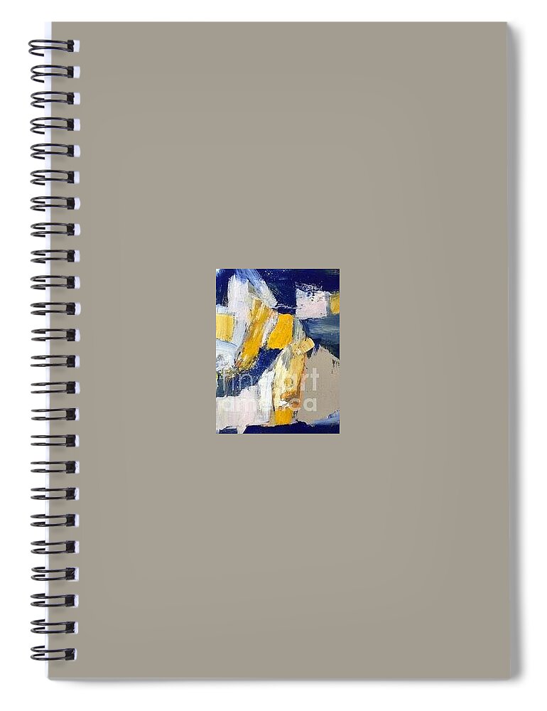 Time And Space Spiral Notebook featuring the painting Untitled 1 by Fereshteh Stoecklein