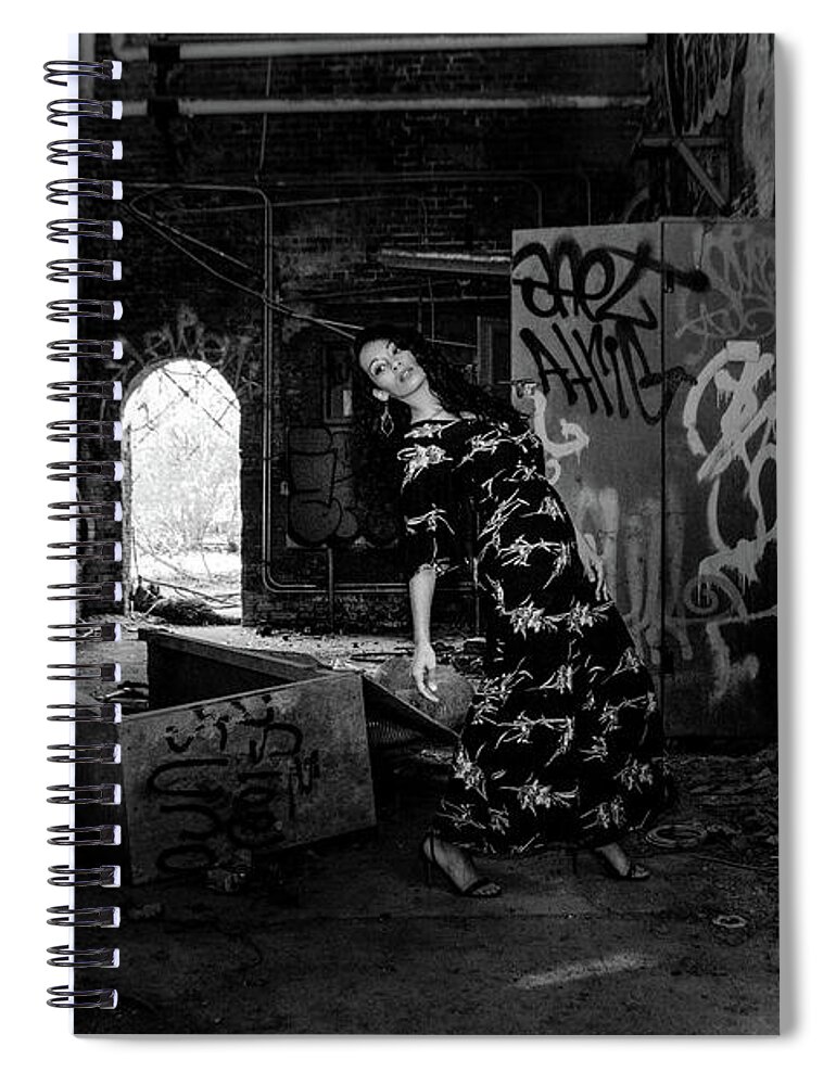 Abandoned Spiral Notebook featuring the photograph Urban photography #1 by FineArtRoyal Joshua Mimbs