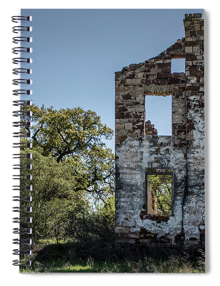 Abandoned Spiral Notebook featuring the photograph Valley Spring Ruin - 2363 by Teresa Wilson