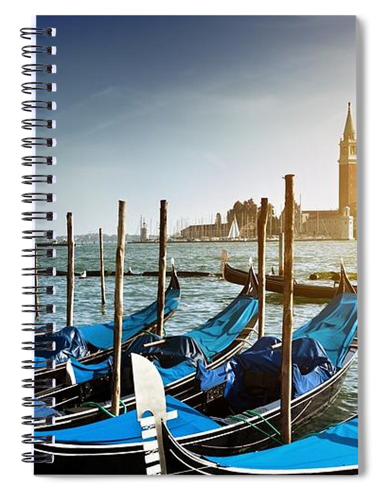 Venice Spiral Notebook featuring the digital art Venice #1 by Super Lovely