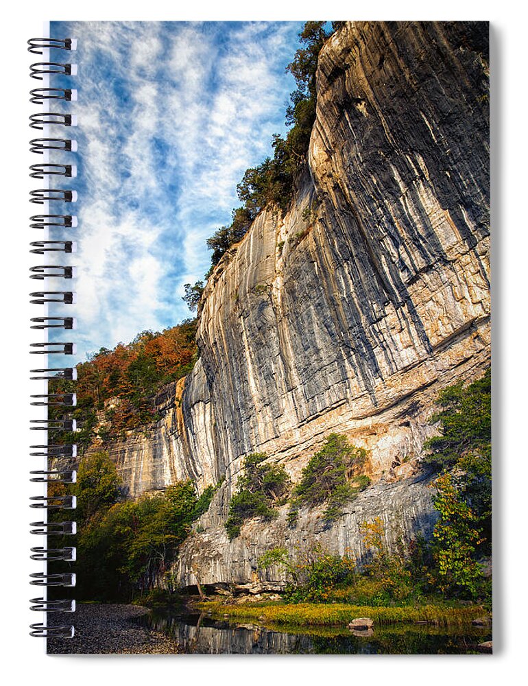 Roarks Bluff Spiral Notebook featuring the photograph Vertical #1 by James Barber