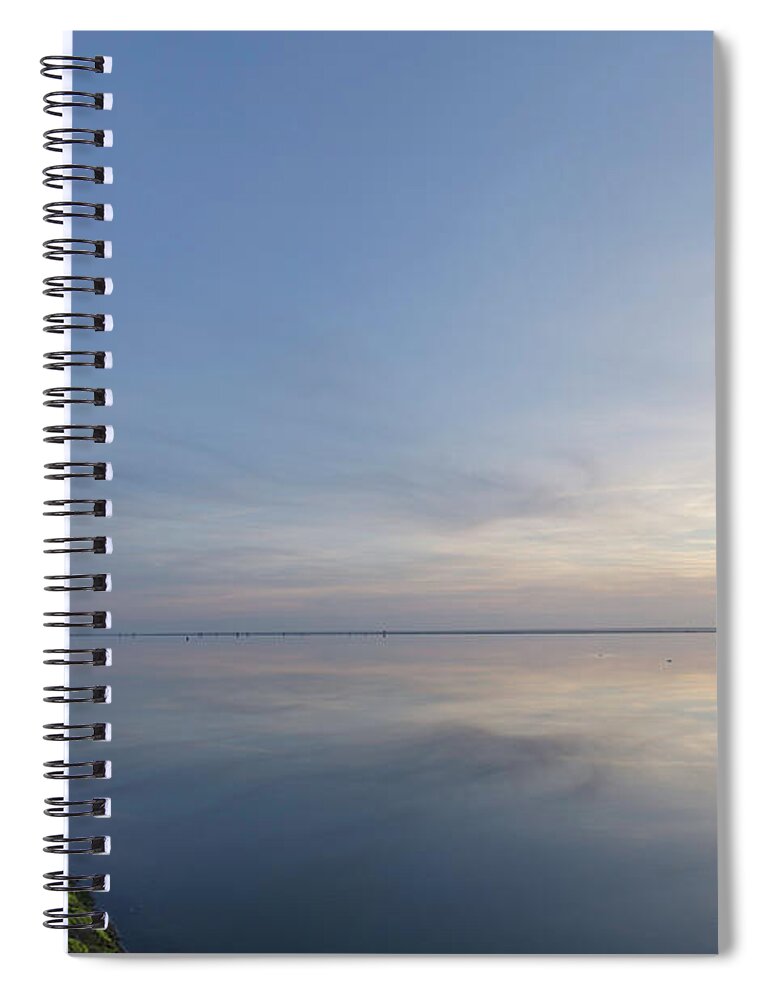 Marine Lake Spiral Notebook featuring the photograph Watching the Sunset #1 by Spikey Mouse Photography