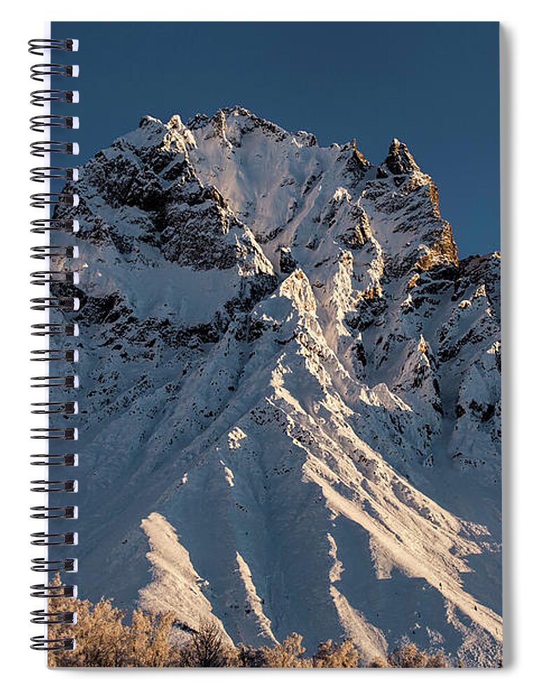 Alaska Spiral Notebook featuring the photograph Williams Peak by Fred Denner