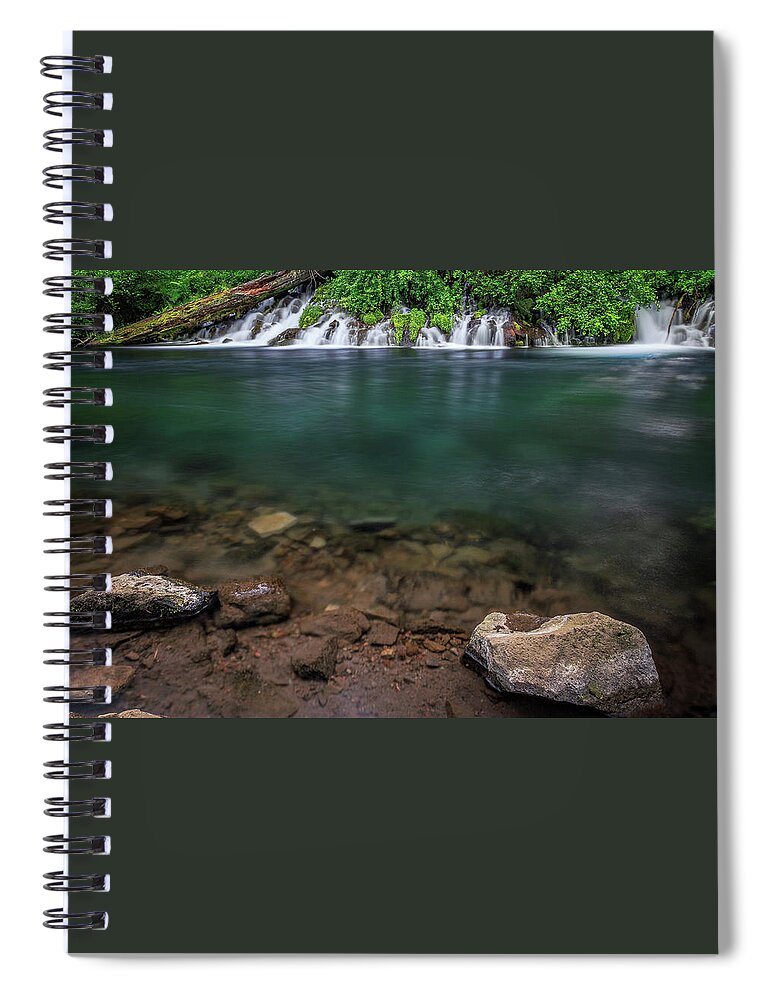 River Spiral Notebook featuring the photograph Wizard Falls #1 by Cat Connor
